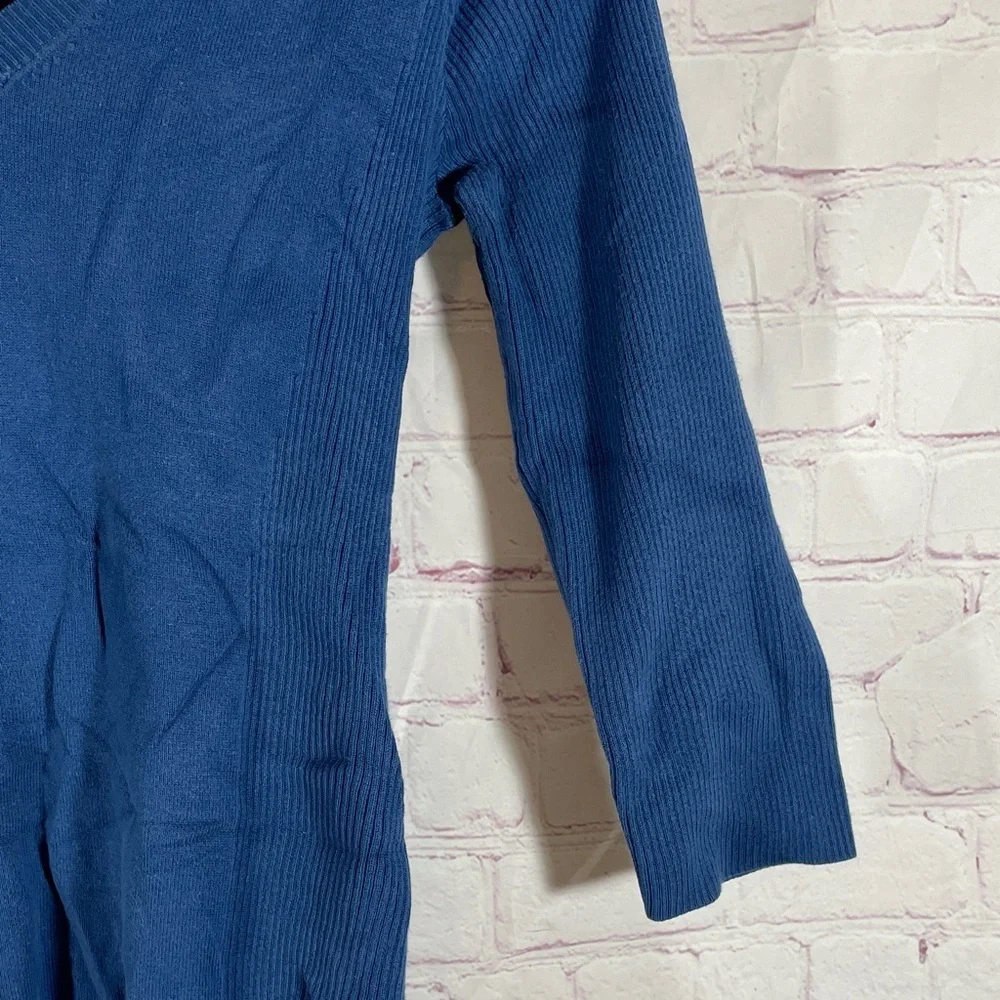 Eddie Bauer Classic Blue Knit Top